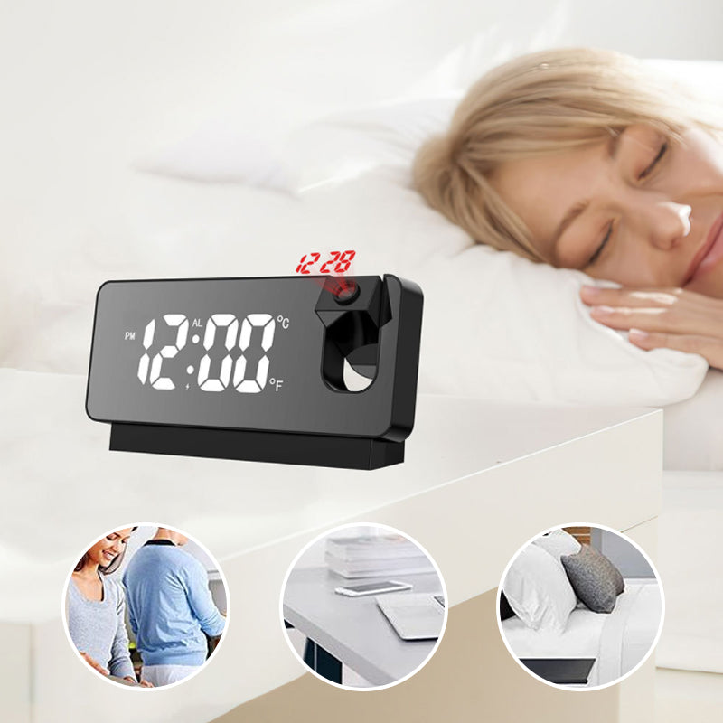 Niki | Digital Projection Alarm Clock with Night Light Function