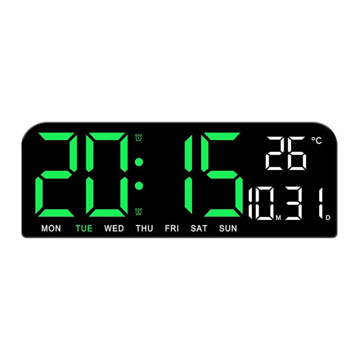 Niki | Digital Wall Clock with Temperature, Date &amp; Alarm