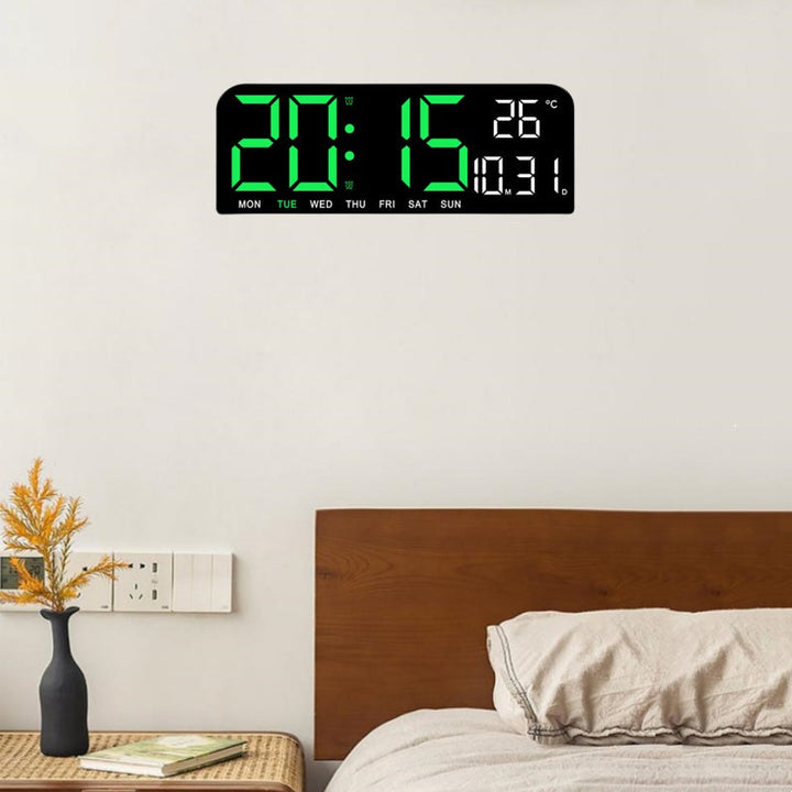 Niki | Digital Wall Clock with Temperature, Date &amp; Alarm