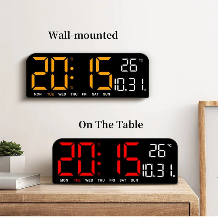 Niki | Digital Wall Clock with Temperature, Date &amp; Alarm