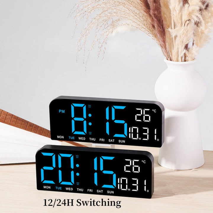 Niki | Digital Wall Clock with Temperature, Date &amp; Alarm