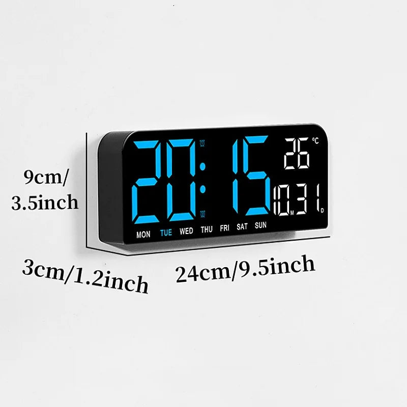 Niki | Digital Wall Clock with Temperature, Date &amp; Alarm