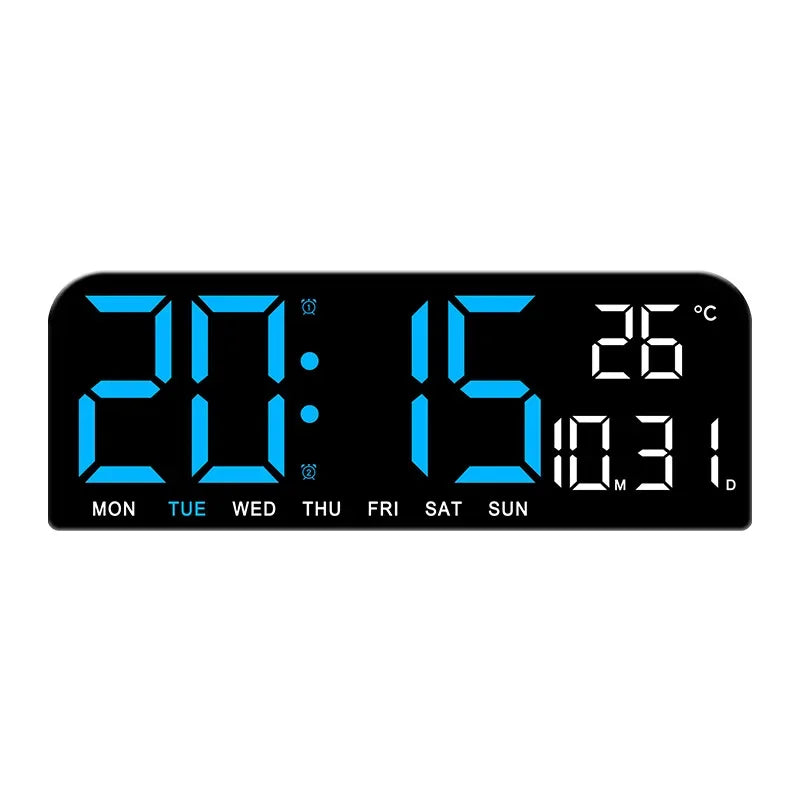Niki | Digital Wall Clock with Temperature, Date &amp; Alarm