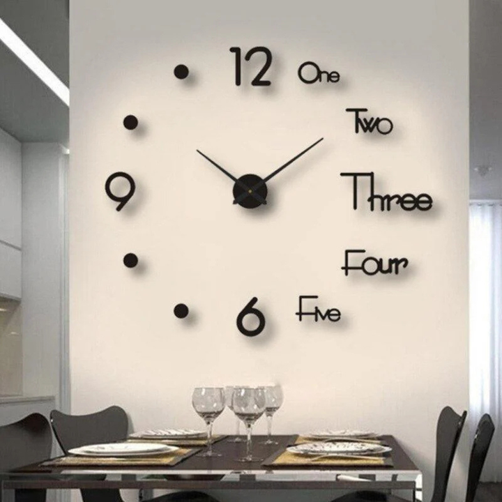 Niki | DIY Wall Clock 3D Numbers