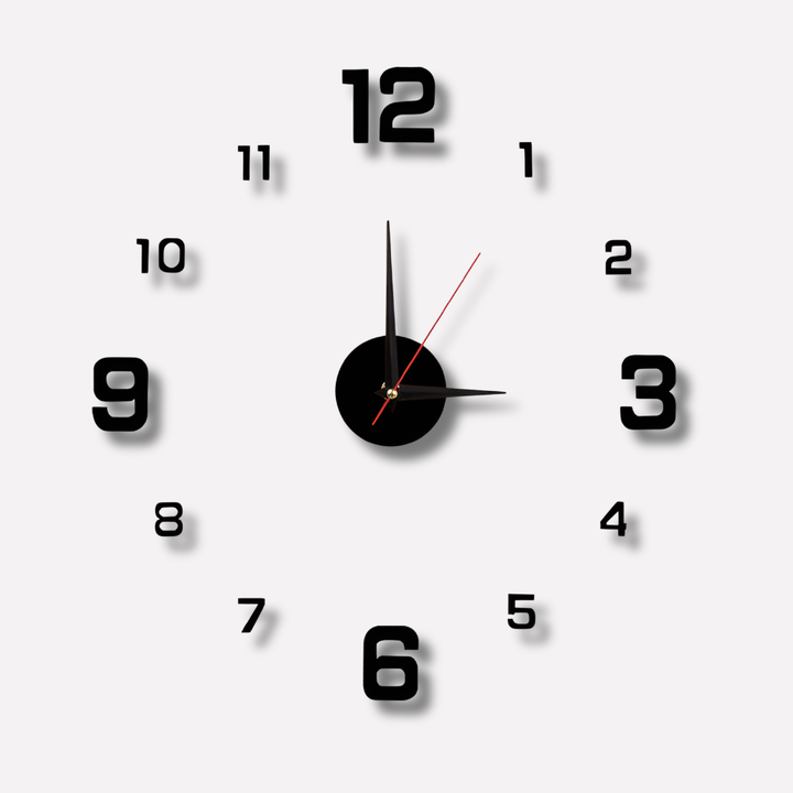 Niki | DIY Wall Clock 3D Numbers