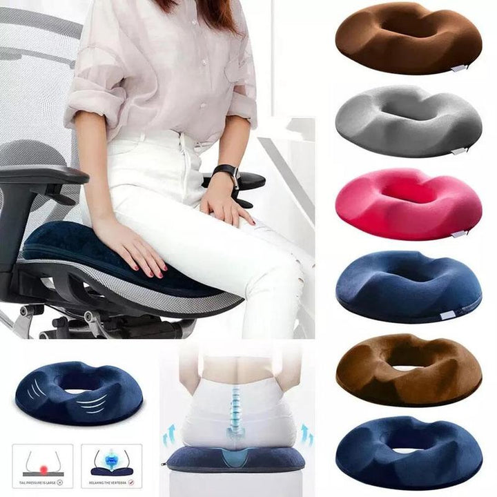 Niki | Donut Seat Cushion for Hemorrhoids &amp; Coccyx Pain Relief