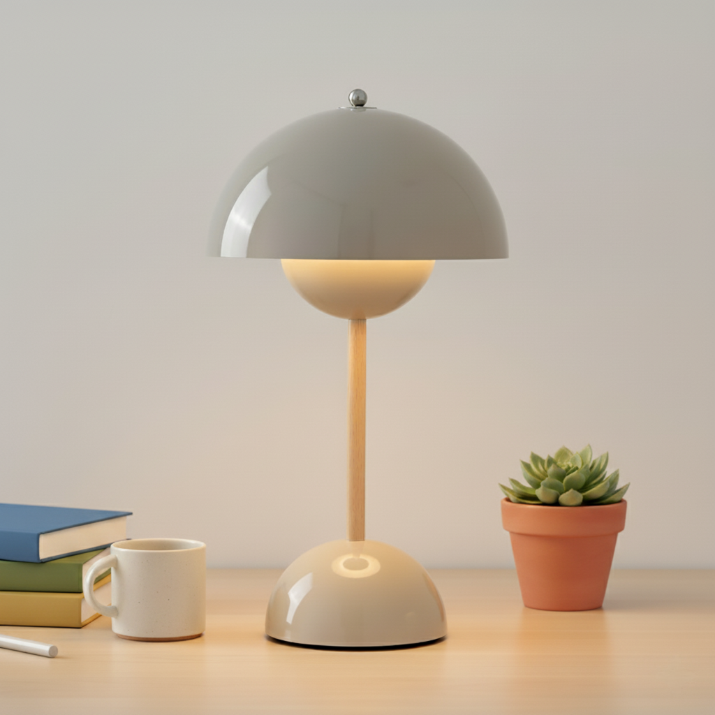 Niki | Dorsø Pillam | Scandinavian Designer Table Lamp | Dimmable &amp; Modern (H 29.5cm)