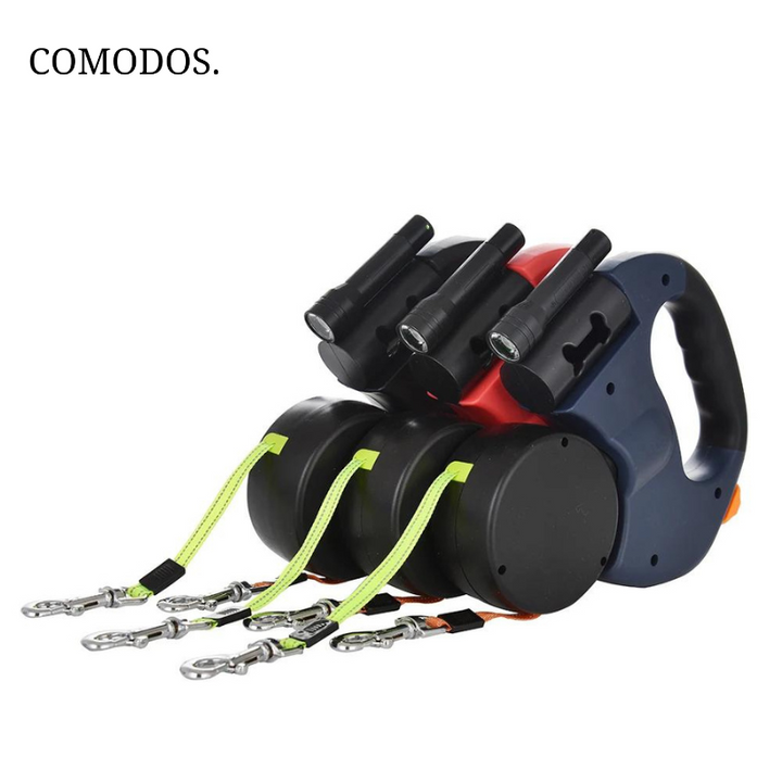 Niki | Double Dog Leash with LED Light
