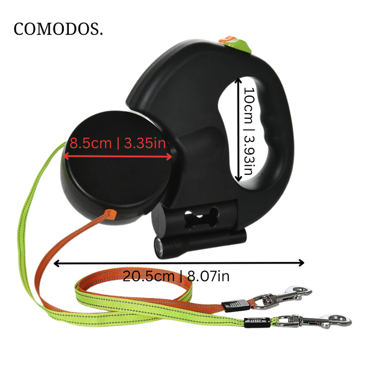 Niki | Double Dog Leash with LED Light