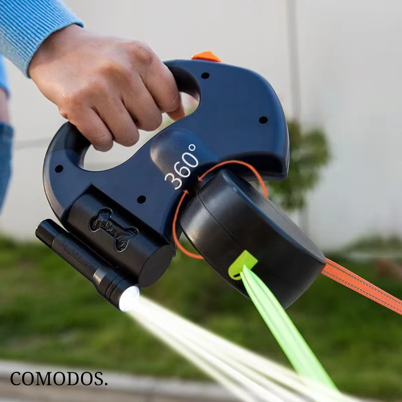 Niki | Double Dog Leash with LED Light
