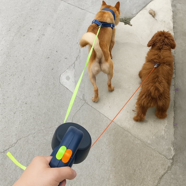 Niki | Dual Dog Leash with Tangle-Free Rotation