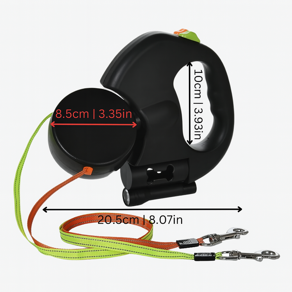 Niki | Dual Dog Leash with Tangle-Free Rotation