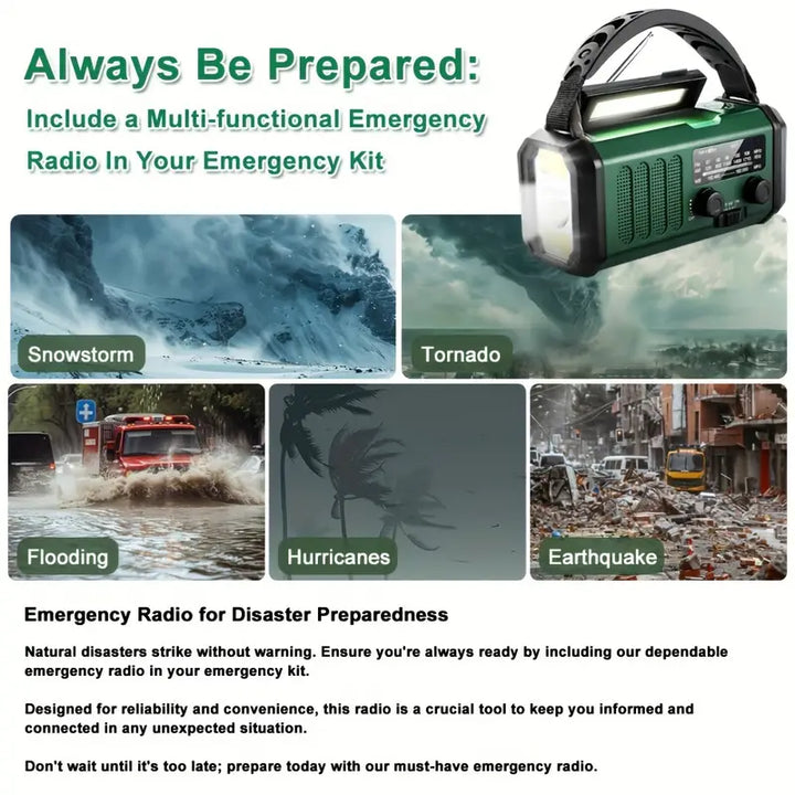Niki | Emergency Weather Radio with Flashlight &amp; Power Bank