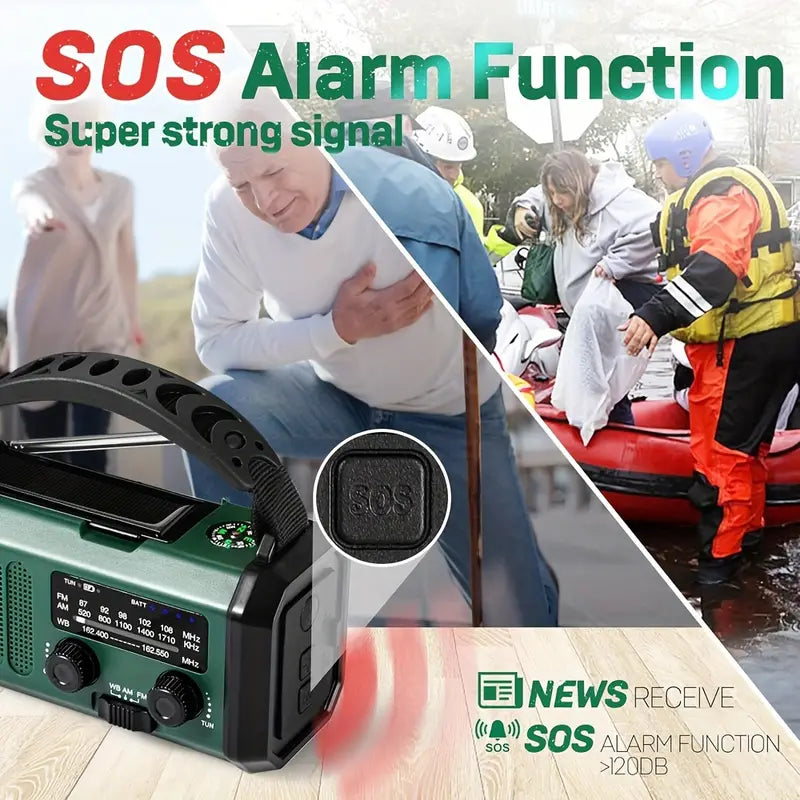 Niki | Emergency Weather Radio with Flashlight &amp; Power Bank