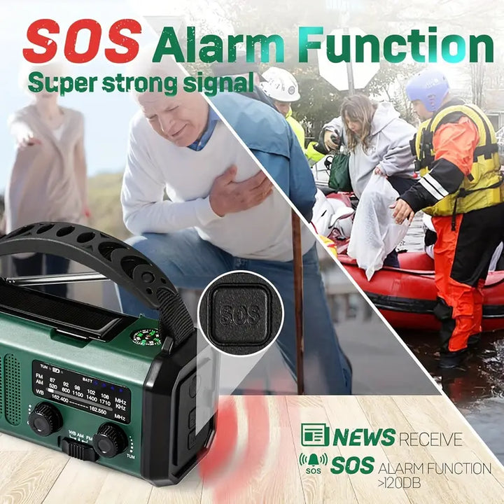 Niki | Emergency Weather Radio with Flashlight &amp; Power Bank