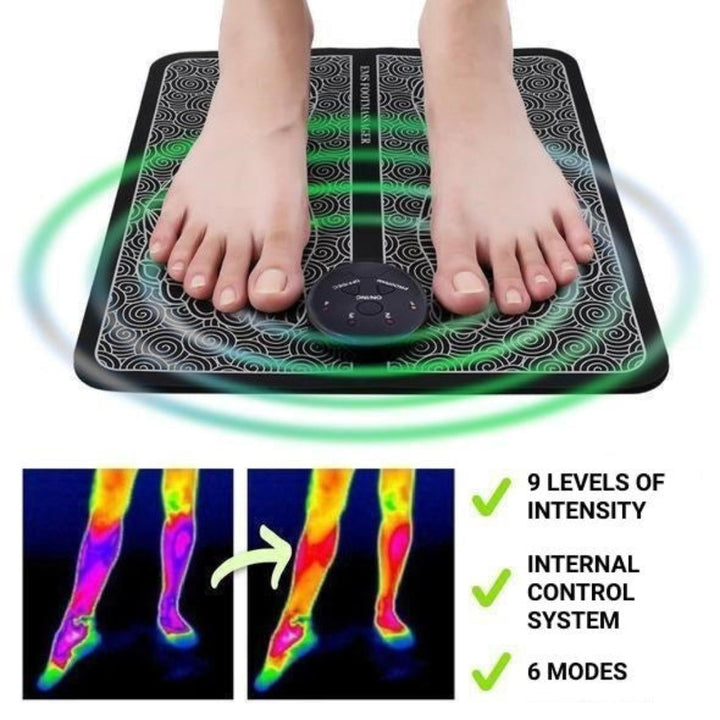 Niki | EMS Foot Massager Mat with 6 Modes for Muscle Stimulation &amp; Pain Relief