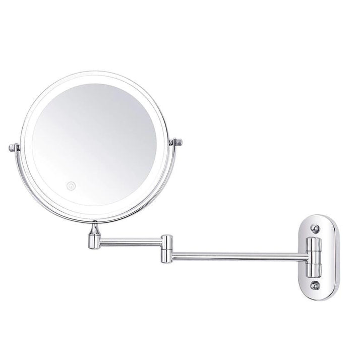 Niki | Enlarged Rechargeable LED Makeup Mirror | Adjustable Brightness, up to 10x Magnification &amp; Portable for Perfect Makeup Application