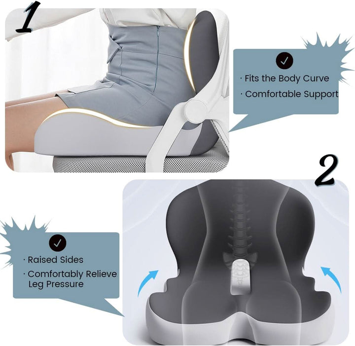 Niki | Ergonomic Seat Cushion with Lumbar Support