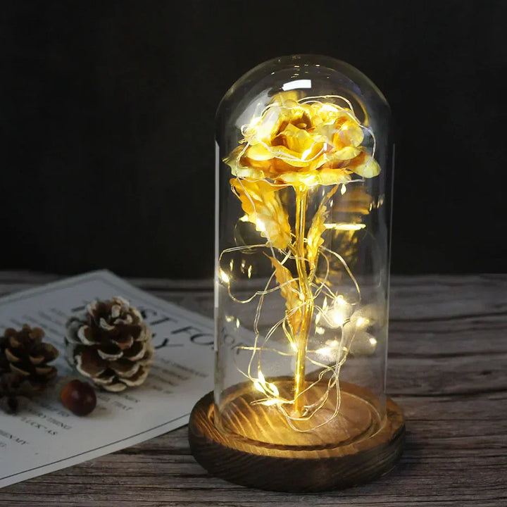 Niki – Eternal Rose in Glass Dome with Atmospheric LED Lighting
