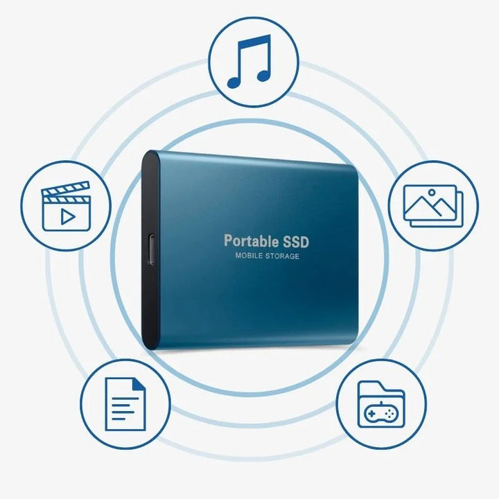 Niki | External SSD Hard Drive Aluminum Portable Storage 128GB