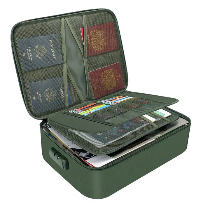 Niki | Fireproof and Waterproof Document Organizer Bag – Portable Protective Storage for Travel and Home Security