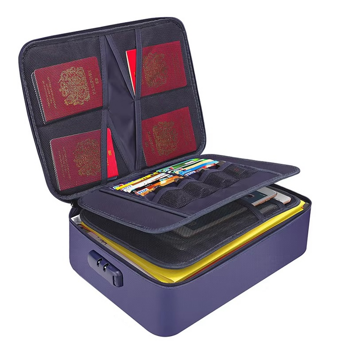 Niki | Fireproof and Waterproof Document Organizer Bag – Portable Protective Storage for Travel and Home Security