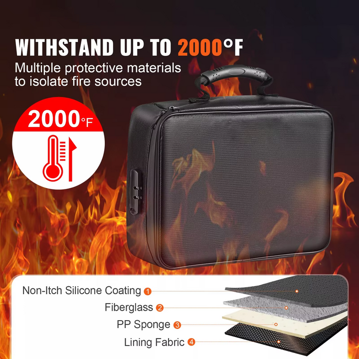 Niki | Fireproof and Waterproof Document Organizer Bag – Portable Protective Storage for Travel and Home Security