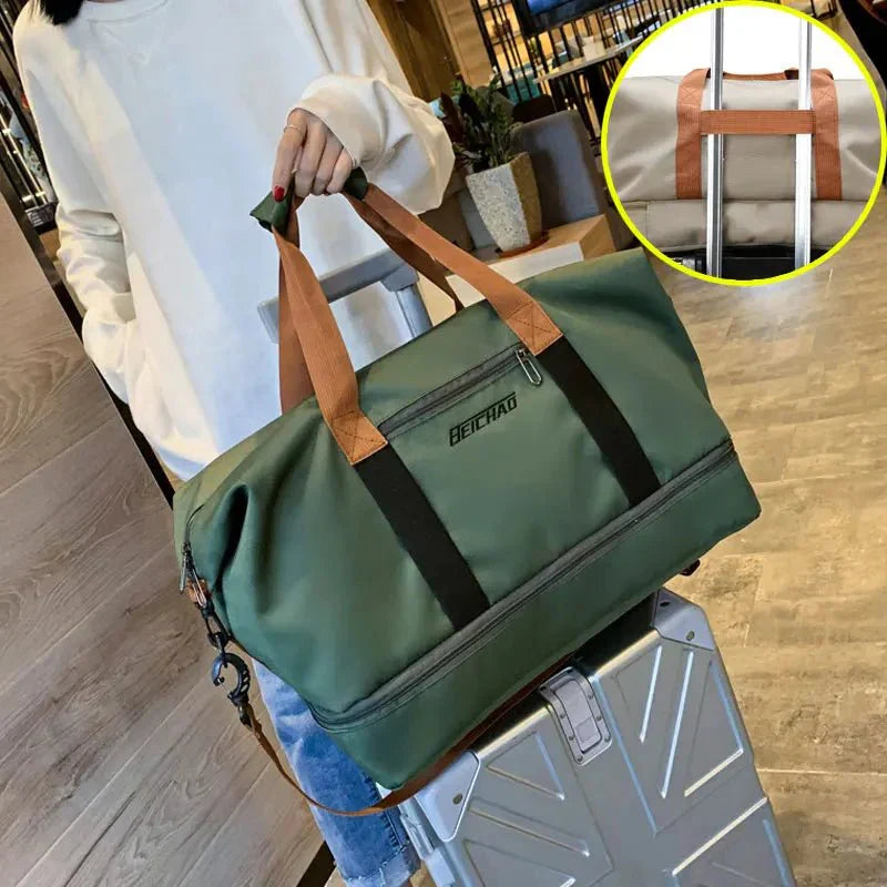 Niki | FITVOY DUFFEL – Lightweight Gym &amp; Travel Bag with Shoe Compartment and Wet-Dry Separation