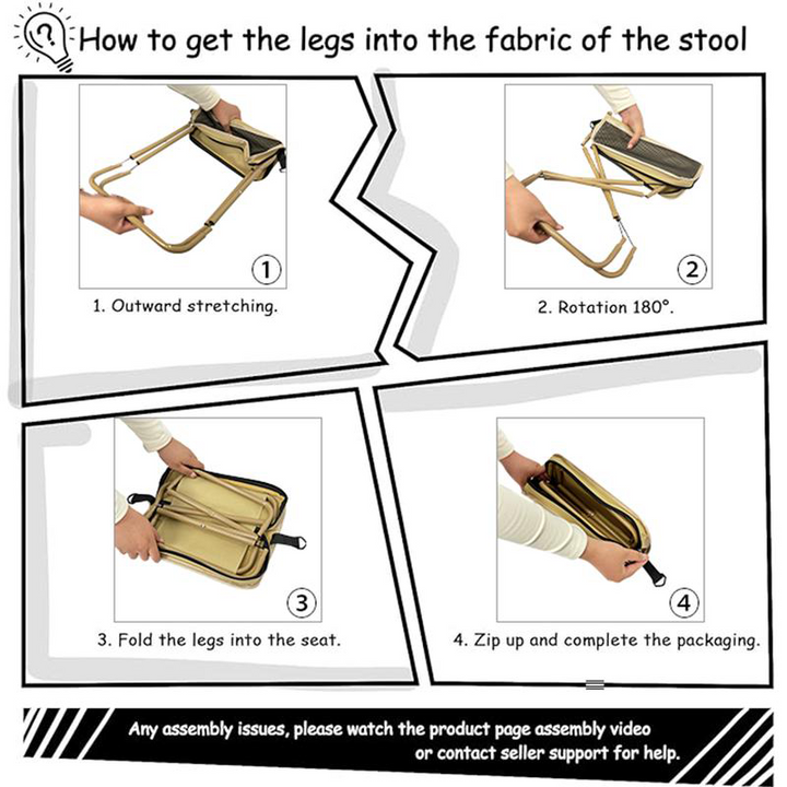 Niki | Foldable Backpack Stool
