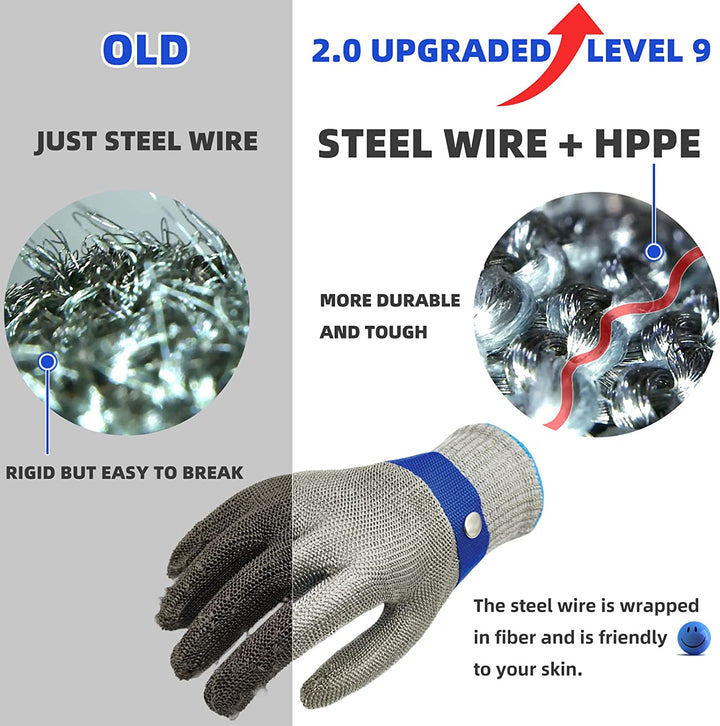 Niki | Food grade stainless steel mesh metal glove