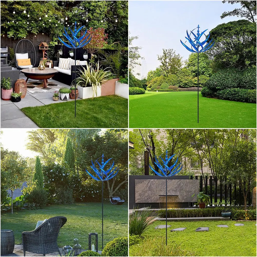 Niki | Garden Kinetic Sculpture Swirl Yard Art Spinner