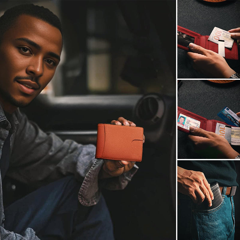 Niki | Genuine Leather Anti-theft Swipe Card Holder