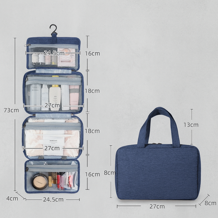Niki | Hanging Toiletry Bag with Multiple Compartments