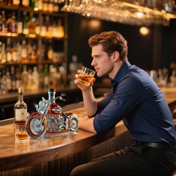 Niki | Harley Motorcycle Shaped Whiskey Decanter for Home Bar