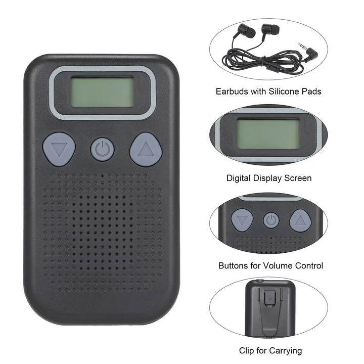Niki | Hearing Aid Sound Amplifier – Battery-Powered In-Ear Hearing Amplifier with Headphones for Seniors and Adults