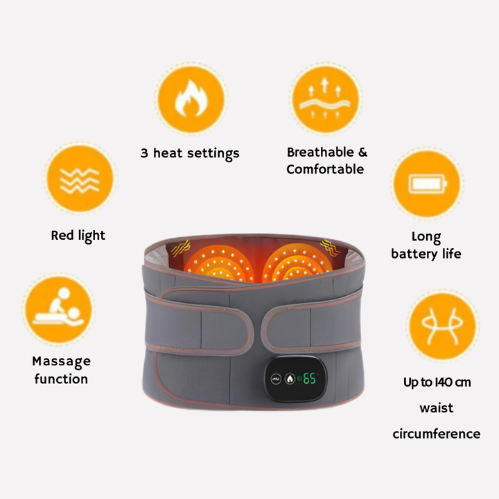 Niki | Heated Massage Belt with Red Light