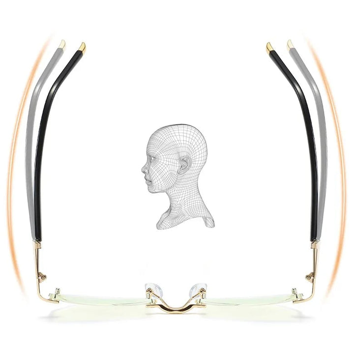 Niki | High Hardness Anti-Blue Progressive Distance and Near Range Dual-Use Reading Glasses