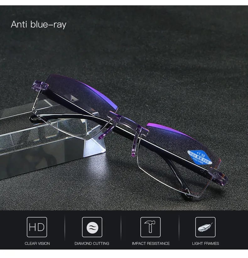 Niki | High Hardness Anti-Blue Progressive Distance and Near Range Dual-Use Reading Glasses