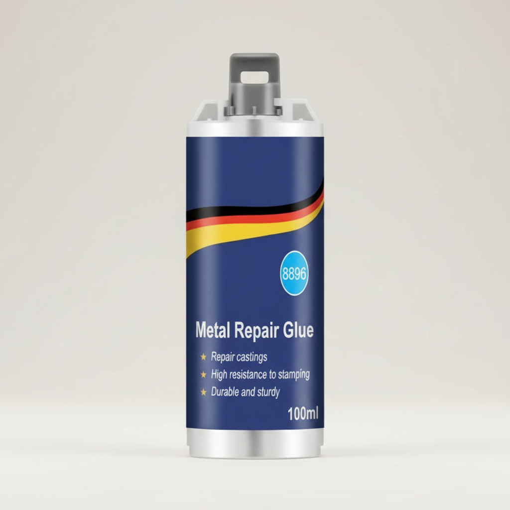 Niki | High-Performance Metal Repair Adhesive | Industrial Adhesive for Cast Iron, Steel &amp; Aluminum | Heat Resistant &amp; Waterproof | 100ml Liquid Metal Repair Kit | Silver