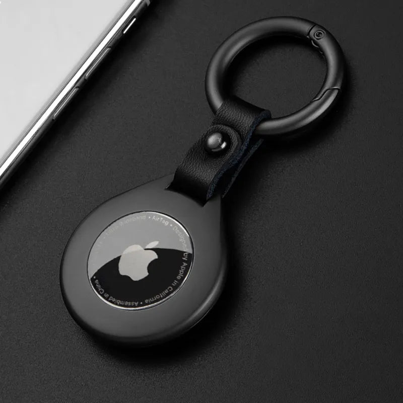Niki | High-Quality Leather Metal Pendant Protective Case for Apple Airtags