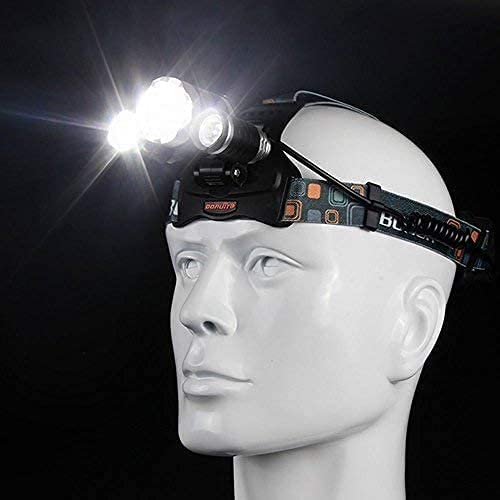 Niki | Hqdz-Td 20000 Lumen Rechargeable Headlamp - Waterproof, Adjustable Light for Outdoors, Hunting, Camping