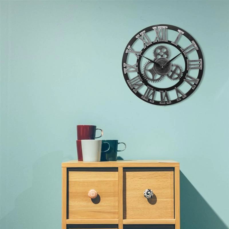 Niki | Industrial Wall Clock | Vintage Mechanical Design