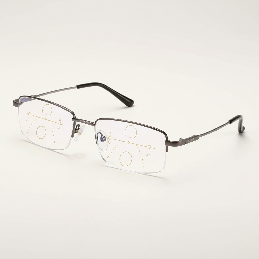 Niki | Intelligent Progressive Glasses | ARNO Lens Technology | Photochromic Adjustment | Blue Light Filter &amp; UV400 | Anti-Reflective Coating | Multifocal