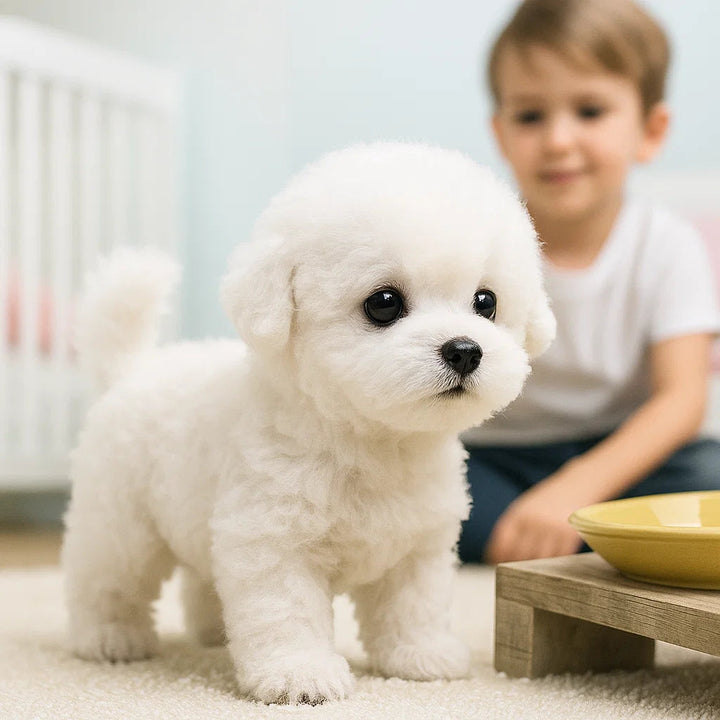 Niki | Interactive Plush Puppy - Realistic Stuffed Animal for Children and Adults with Movements and Sounds