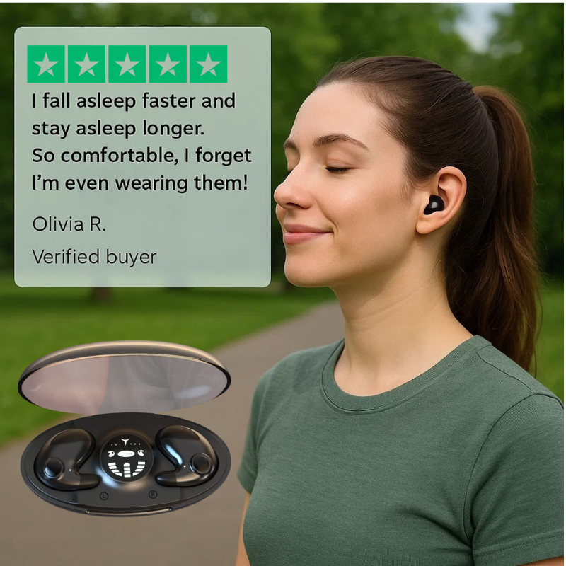 Niki | Invisible Wireless Sleep Headphones | IPX5 Waterproof, Bluetooth 5.3 for Comfortable Sleep and Relaxation