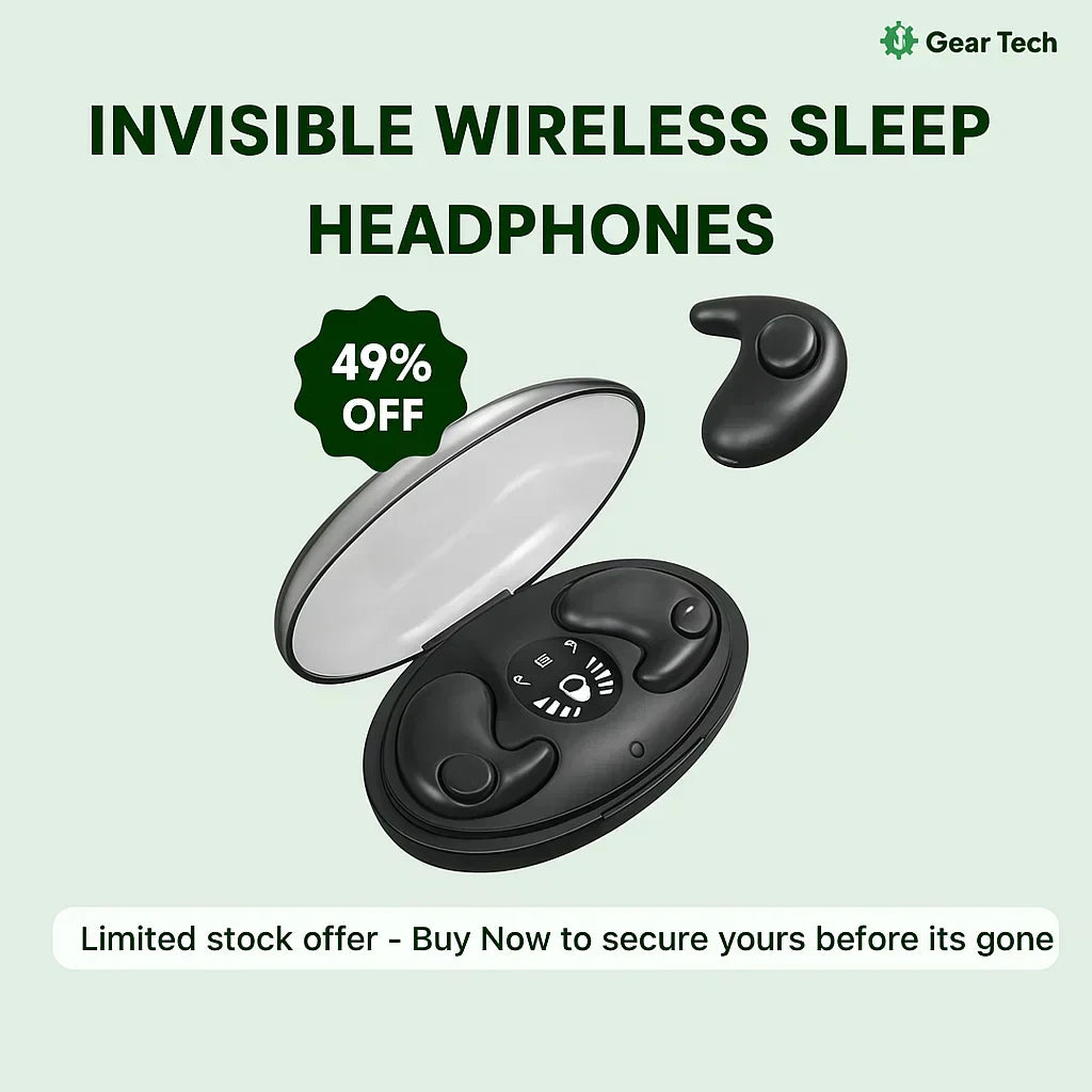 Niki | Invisible Wireless Sleep Headphones | IPX5 Waterproof, Bluetooth 5.3 for Comfortable Sleep and Relaxation