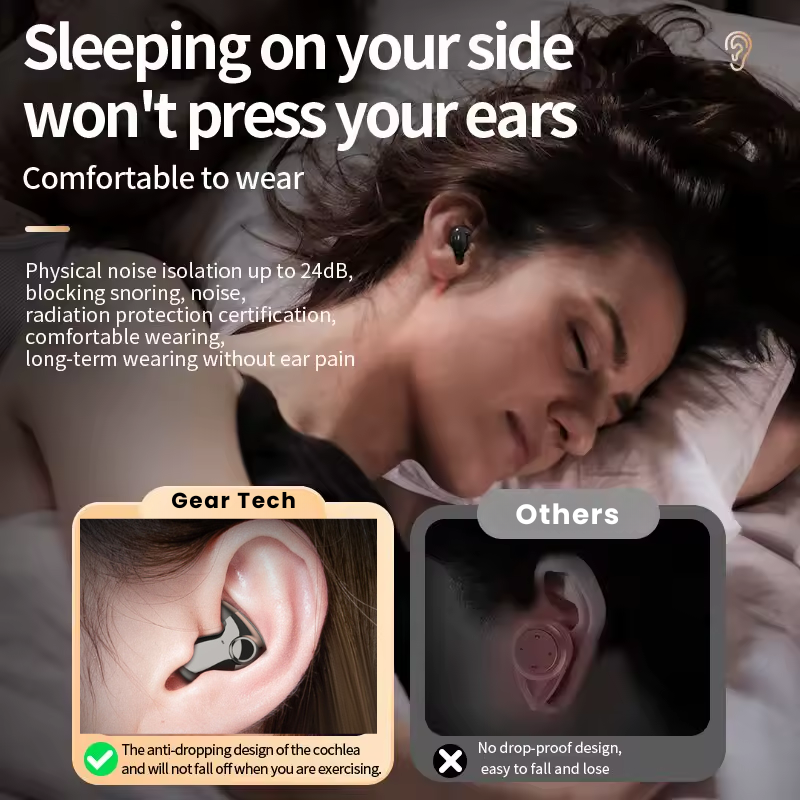 Niki | Invisible Wireless Sleep Headphones | IPX5 Waterproof, Bluetooth 5.3 for Comfortable Sleep and Relaxation