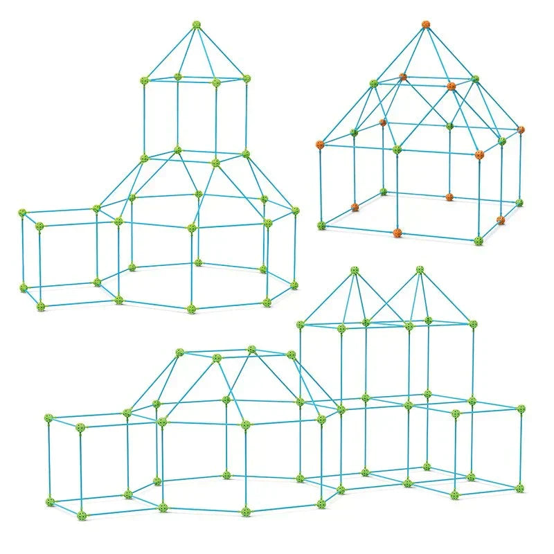 Niki | Kids Building Tent Kit - Creative Fort Construction Toy