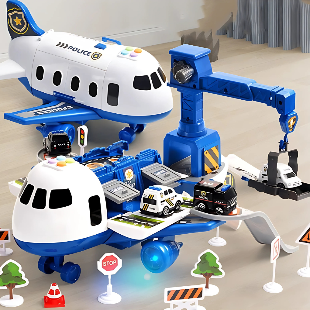 Niki | Kids Deformable Airplane Toy with Storage &amp; Music