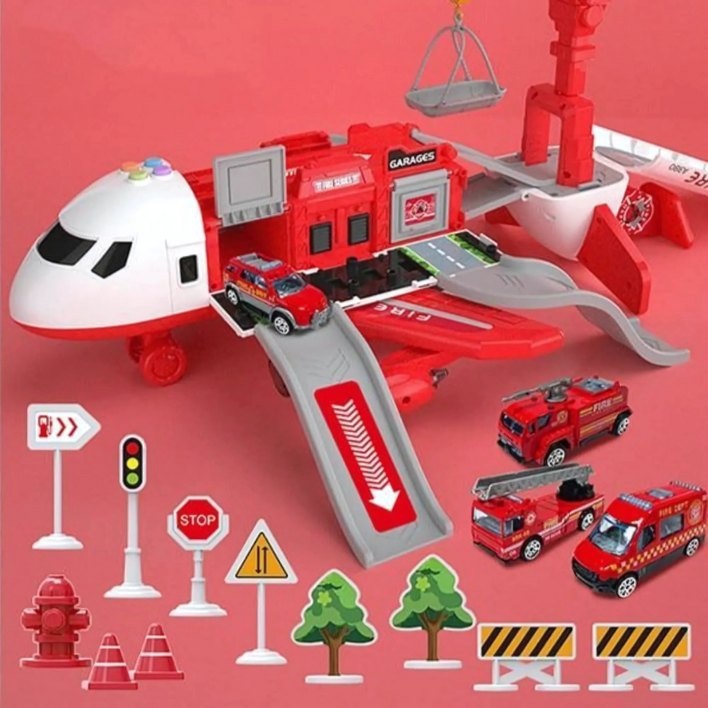 Niki | Kids Deformable Airplane Toy with Storage & Music